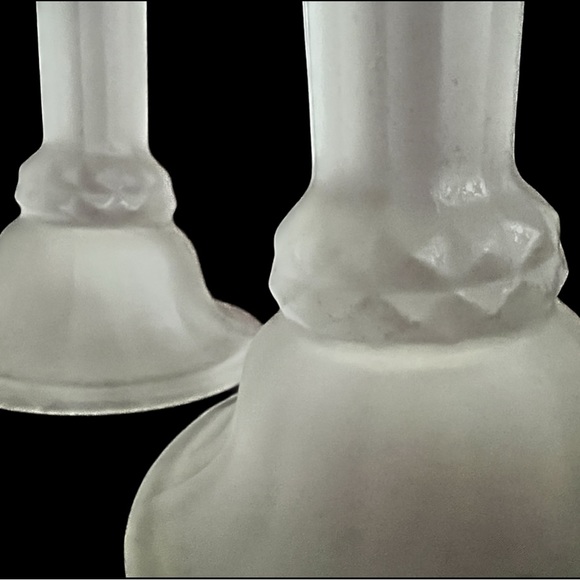 Frosted Glass Candle Holders - Picture 3 of 3